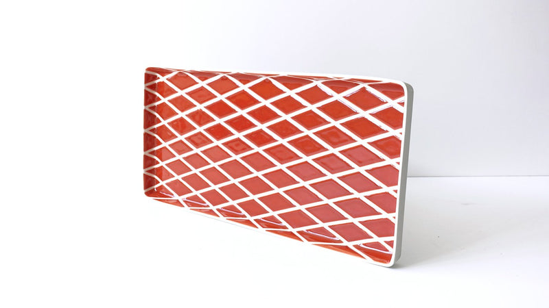 rectangular porcelain tray platter